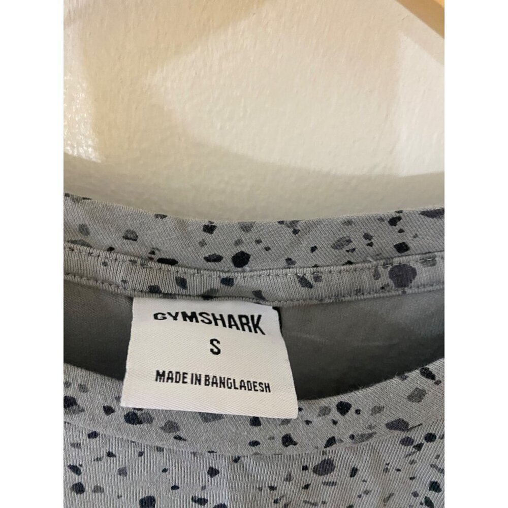 Gymshark Men's Grey Speckled Short Sleeve Active T Shirt - Small - Picture 3 of 12